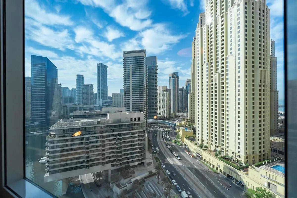 아파트 Charming Studio Apartment, With Easy Beach Access In Dubai Marina