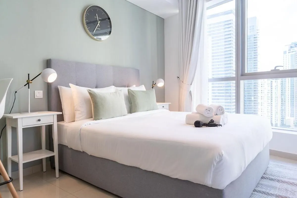 아파트 Charming Studio Apartment, With Easy Beach Access In Dubai Marina
