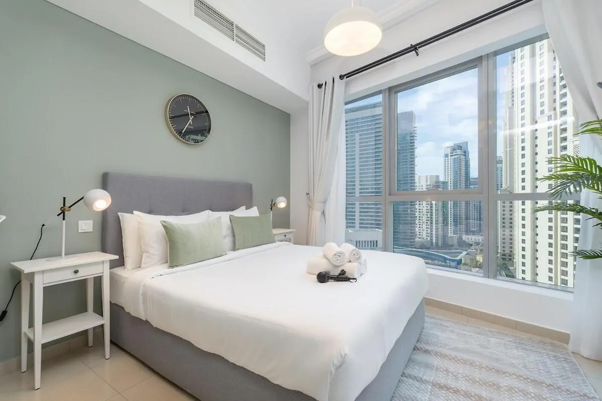 아파트 Charming Studio Apartment, With Easy Beach Access In Dubai Marina